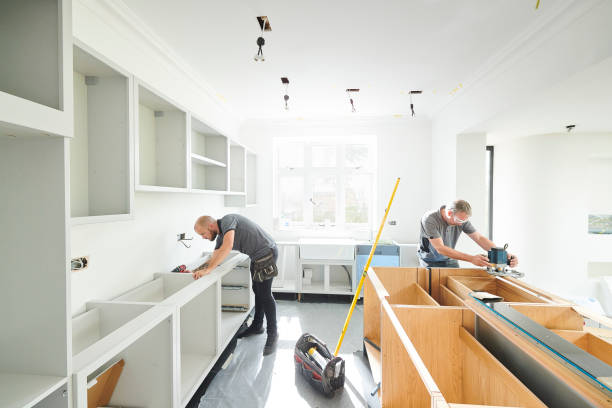 ull-height plywood wardrobes with loft storage in Mumbai apartment